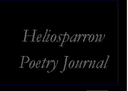 Heliosparrow Poetry Journal