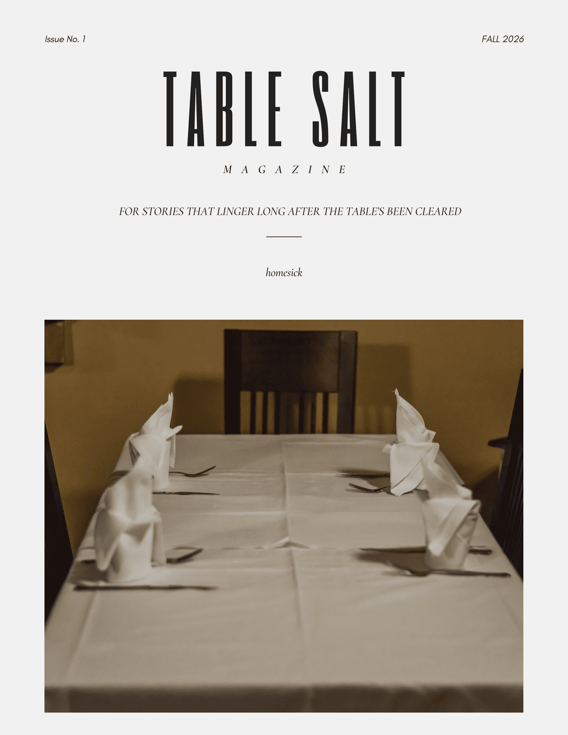 Logo of Table Salt Press literary magazine