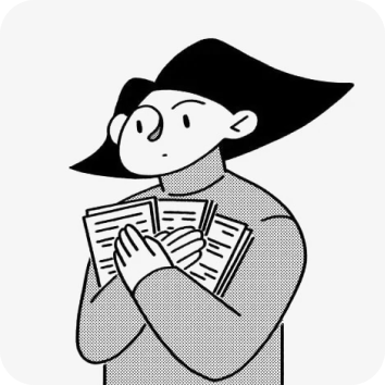person with lists