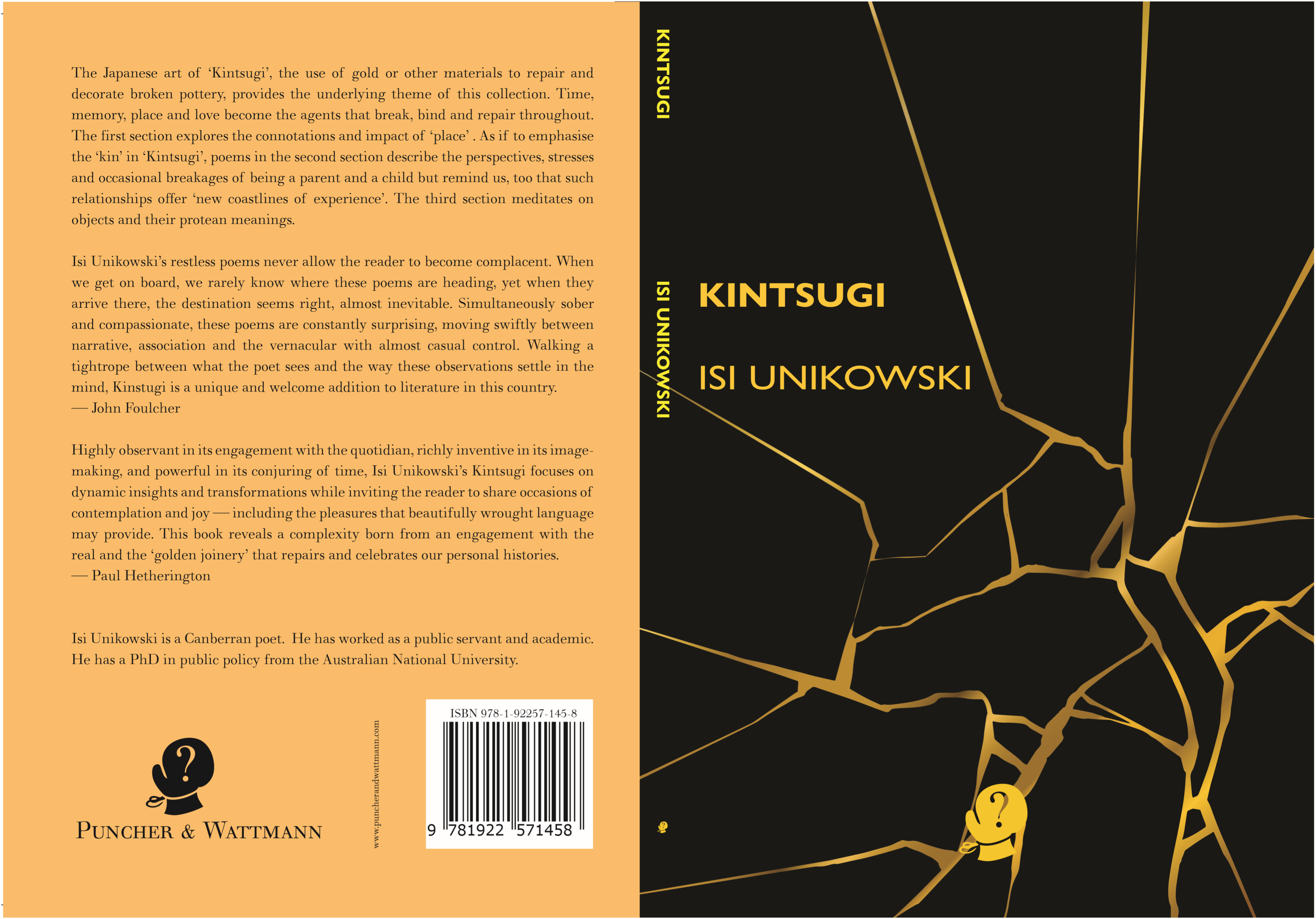 Book cover of Kintsugi by Isi Unikowski