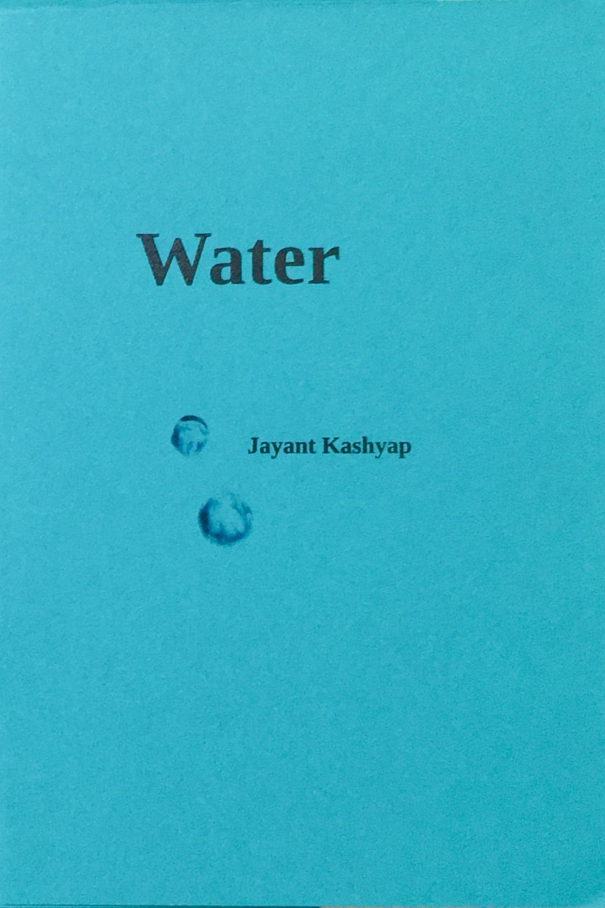 Book cover of Water by JAYANT KASHYAP
