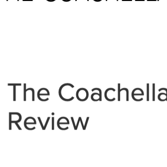 Cover of The Coachella Review