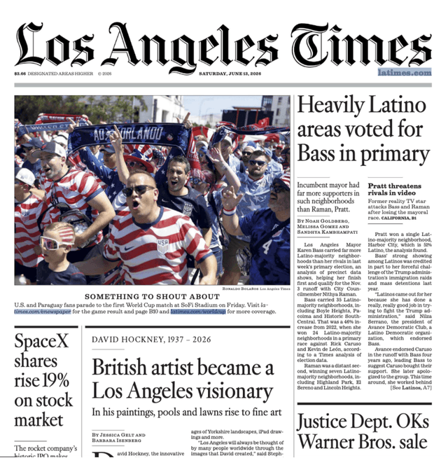 LA Times latest issue