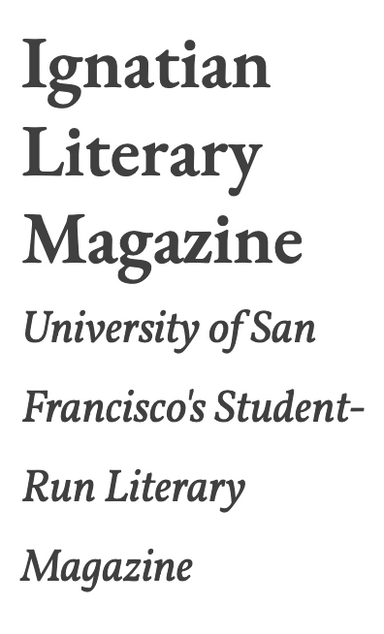 The Ignatian Literary Magazine latest issue