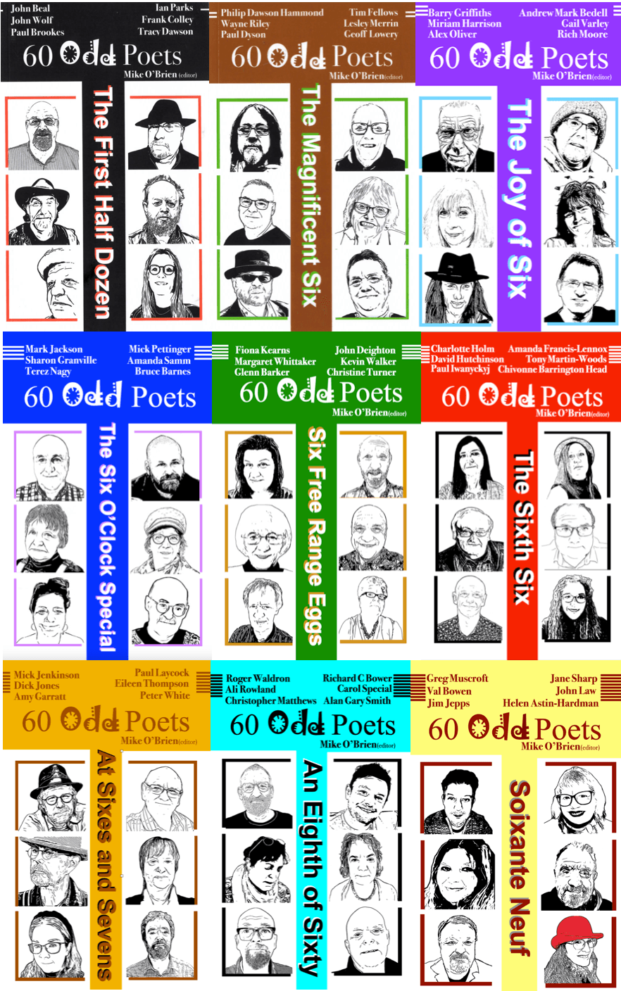Book cover of Sixty Odd Poets Vols 1-9 (editor) by Mike O'Brien