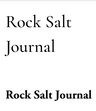 Rock Salt Journal logo