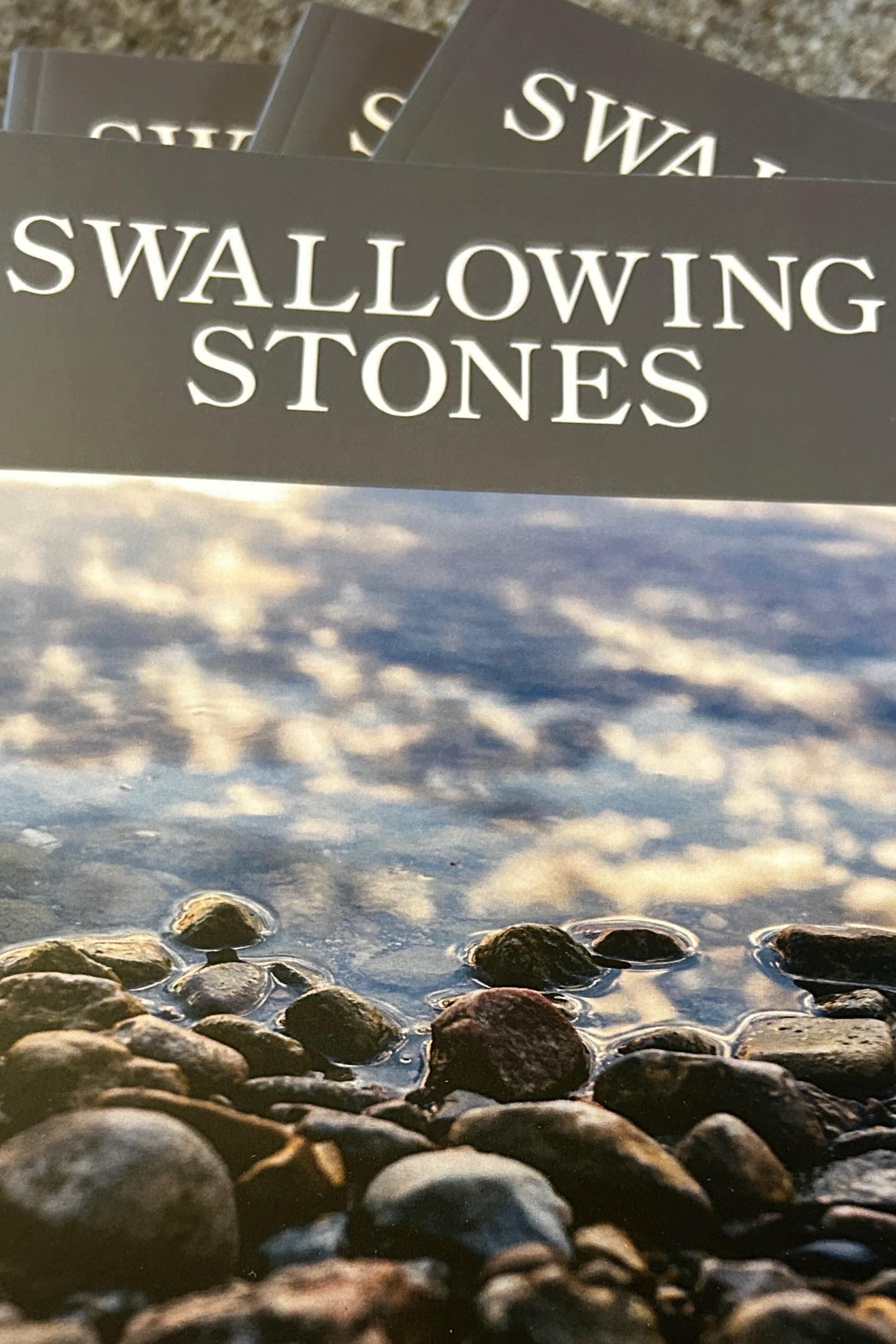 Book cover of Swallowing Stones by lisachristinastjohn