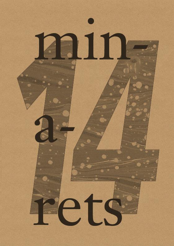 Book cover of Minarets 14 (guest-editor) by Niamh Hollis-Locke