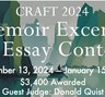  CRAFT Memoir Excerpt & Essay Contest logo
