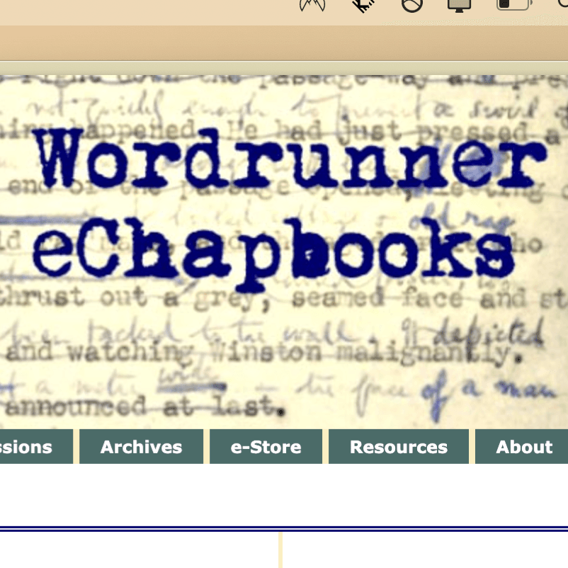 Cover of Wordrunner eChapbooks