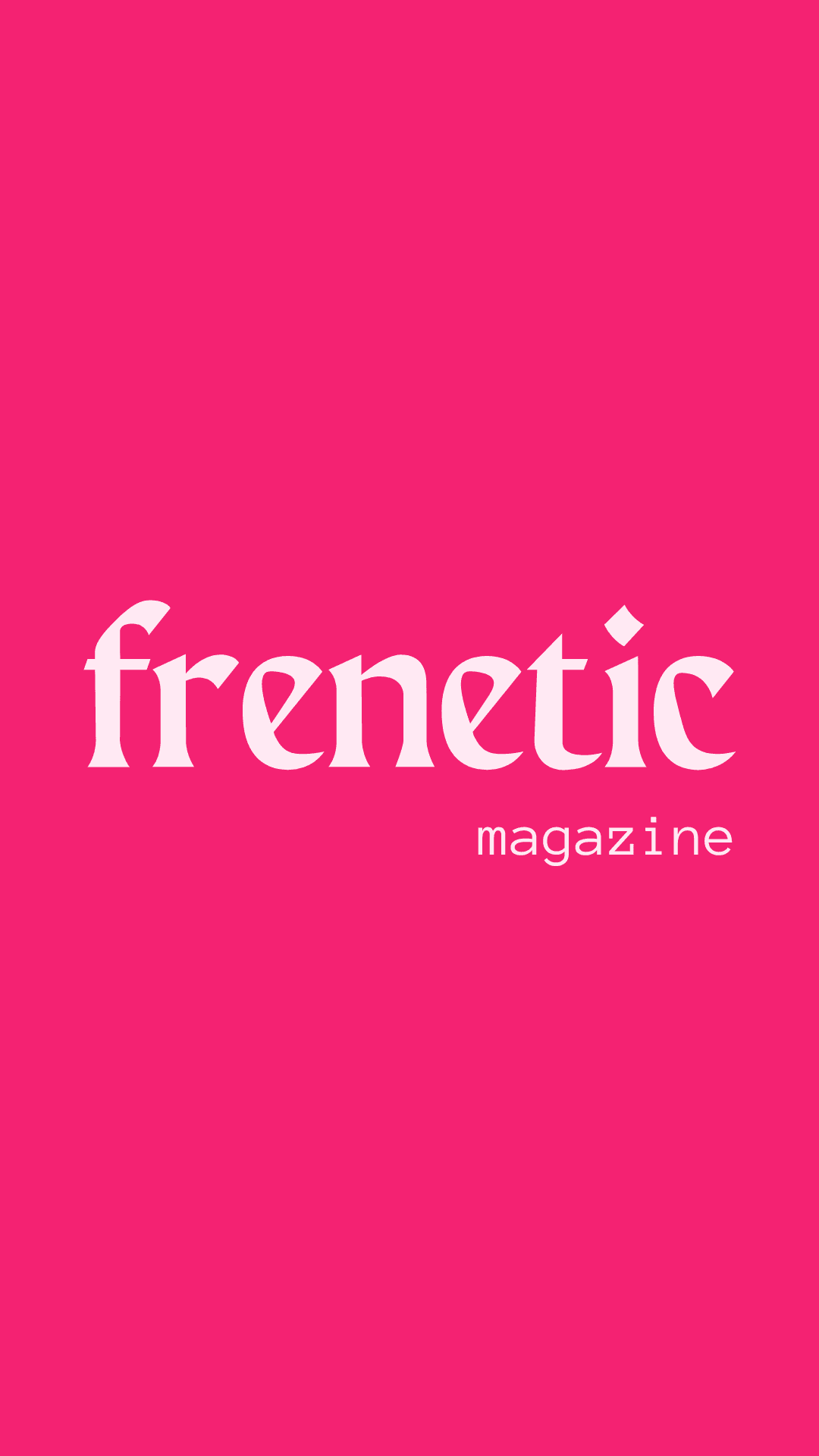 Cover of frenetic Magazine