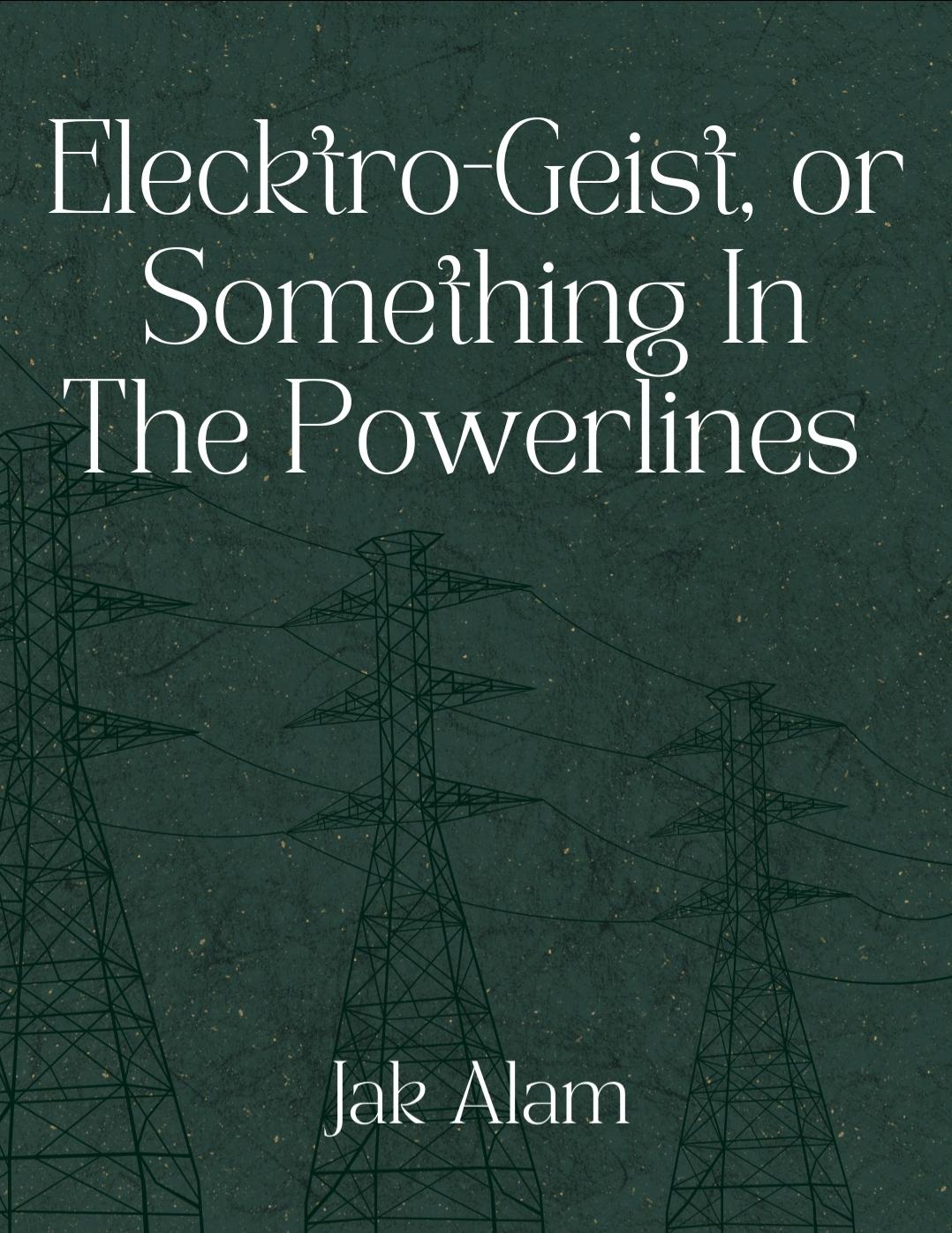 Book cover of Elektro-Geist, or Something In The Powerlines  by Jak Alam