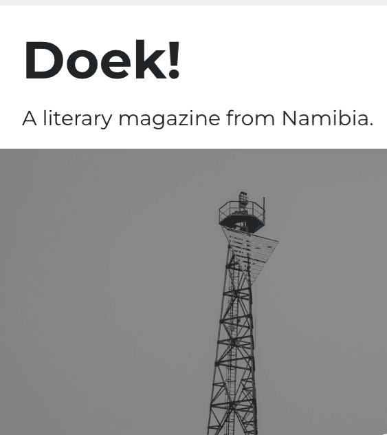 Doek! Literary Magazine latest issue