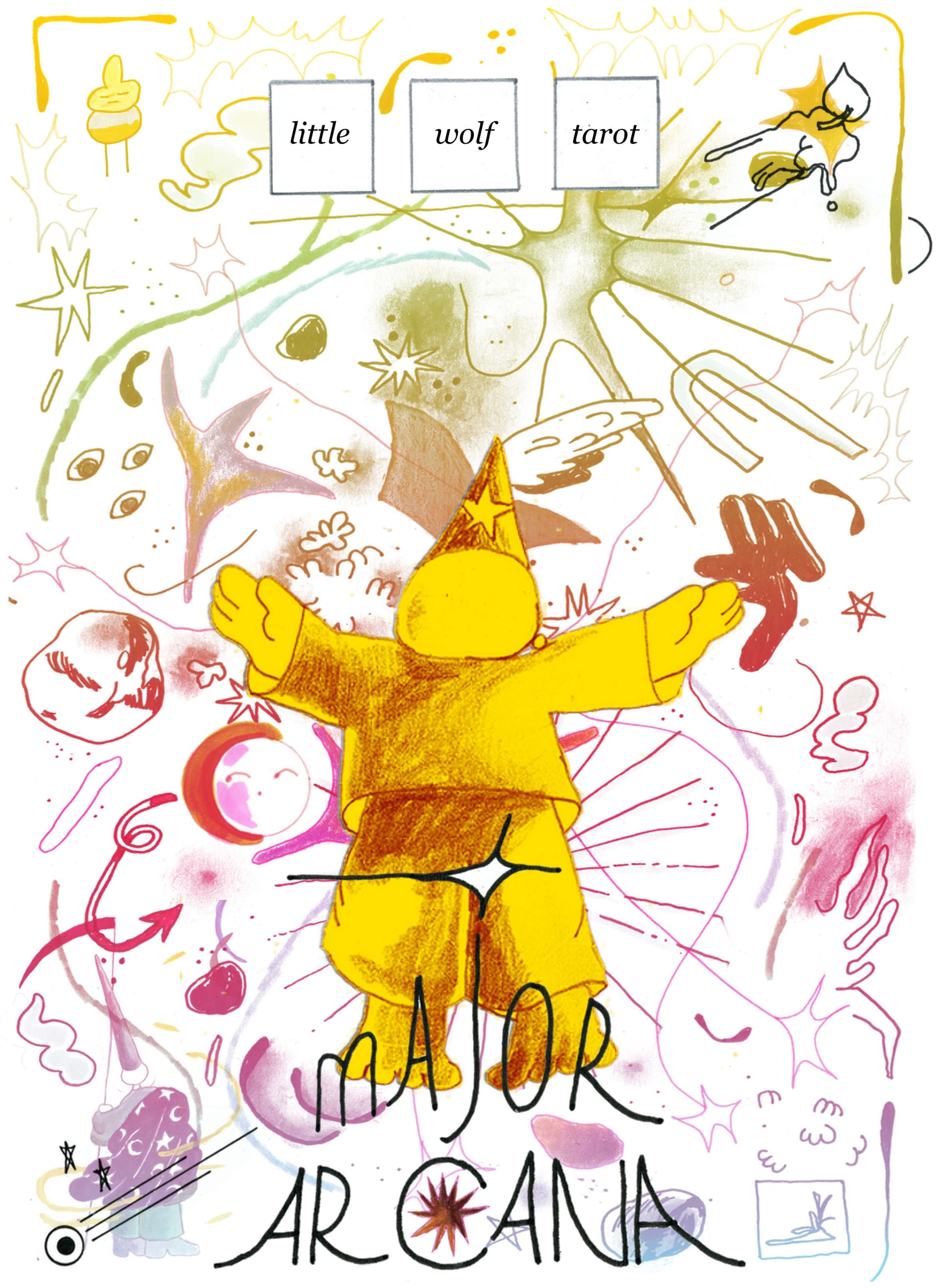 Book cover of The Littlewolf Tarot: Major Arcana by Dona Ochoa
