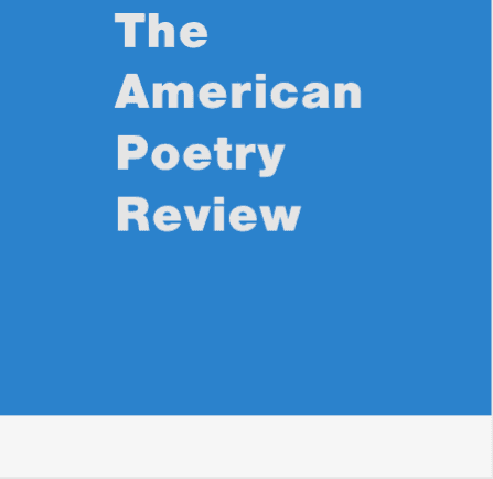 The American Poetry Review latest issue