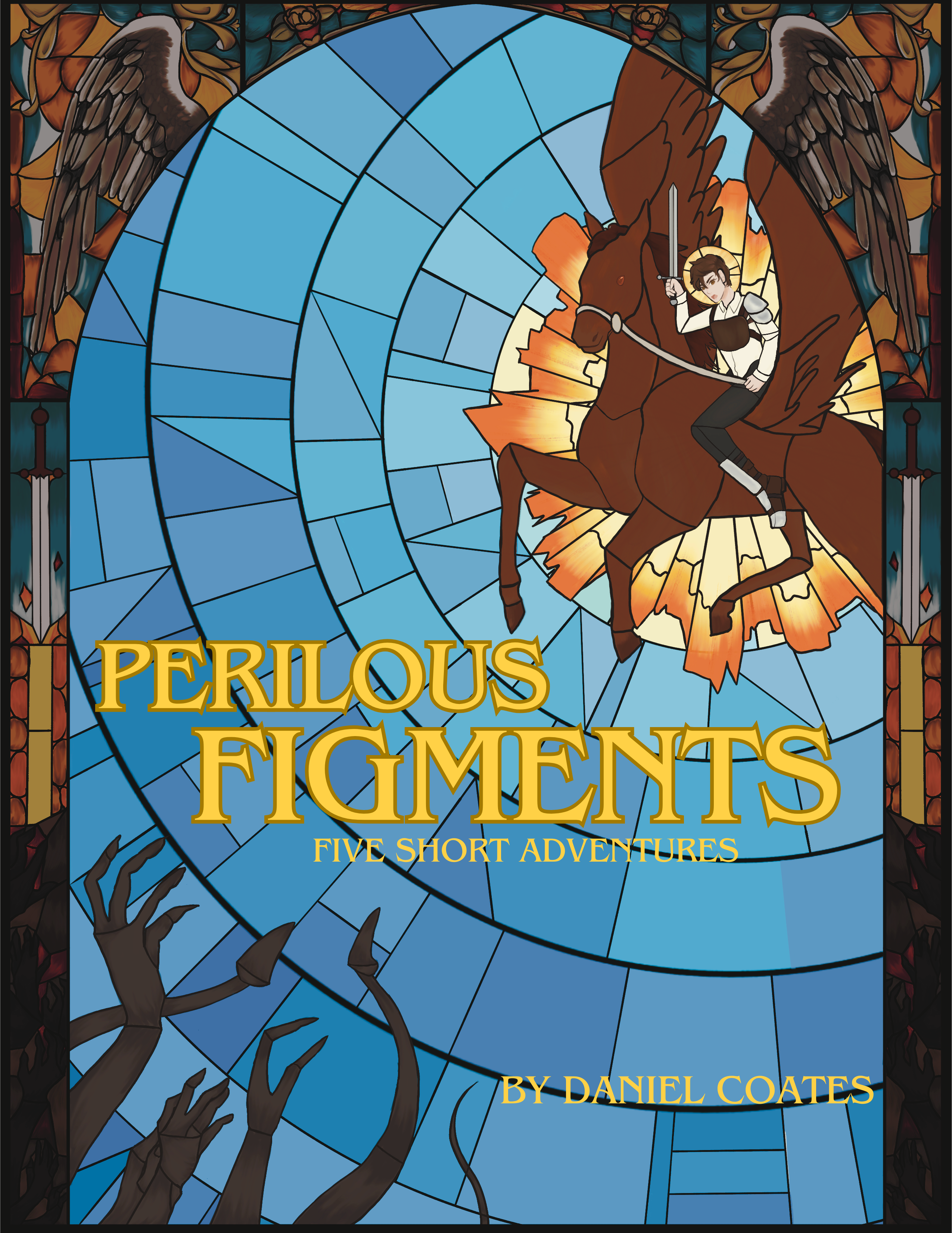 Book cover of Perilous Figments: Five Short Adventures by Daniel Coates