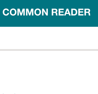 Common Reader latest issue