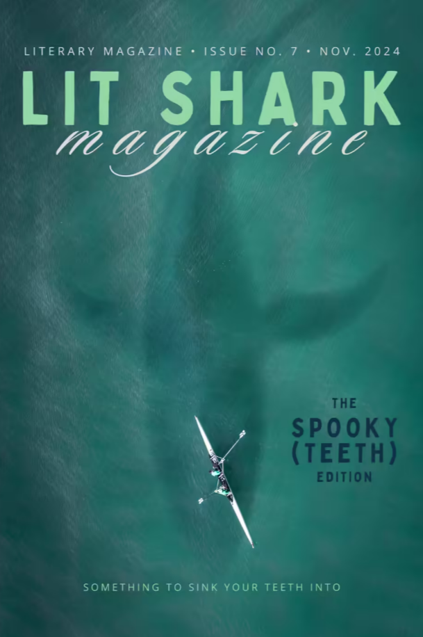 Book cover of Issue 7 of Lit Shark Magazine: The Spooky (TEETH) Edition by Lit Shark Magazine