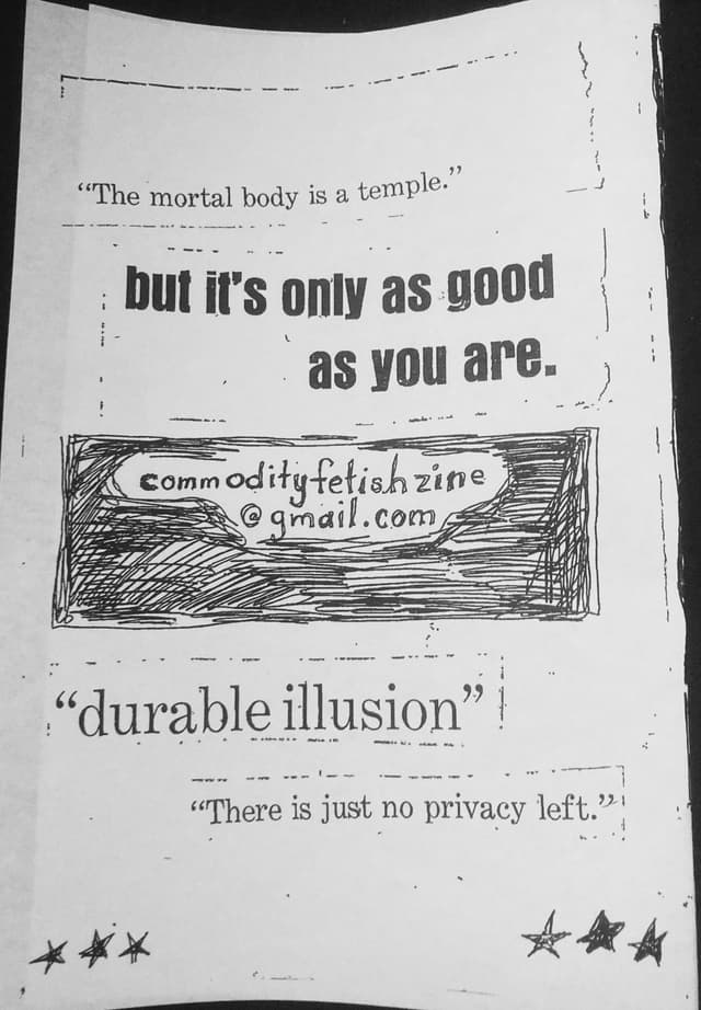 Commodity Fetish Zine  latest issue