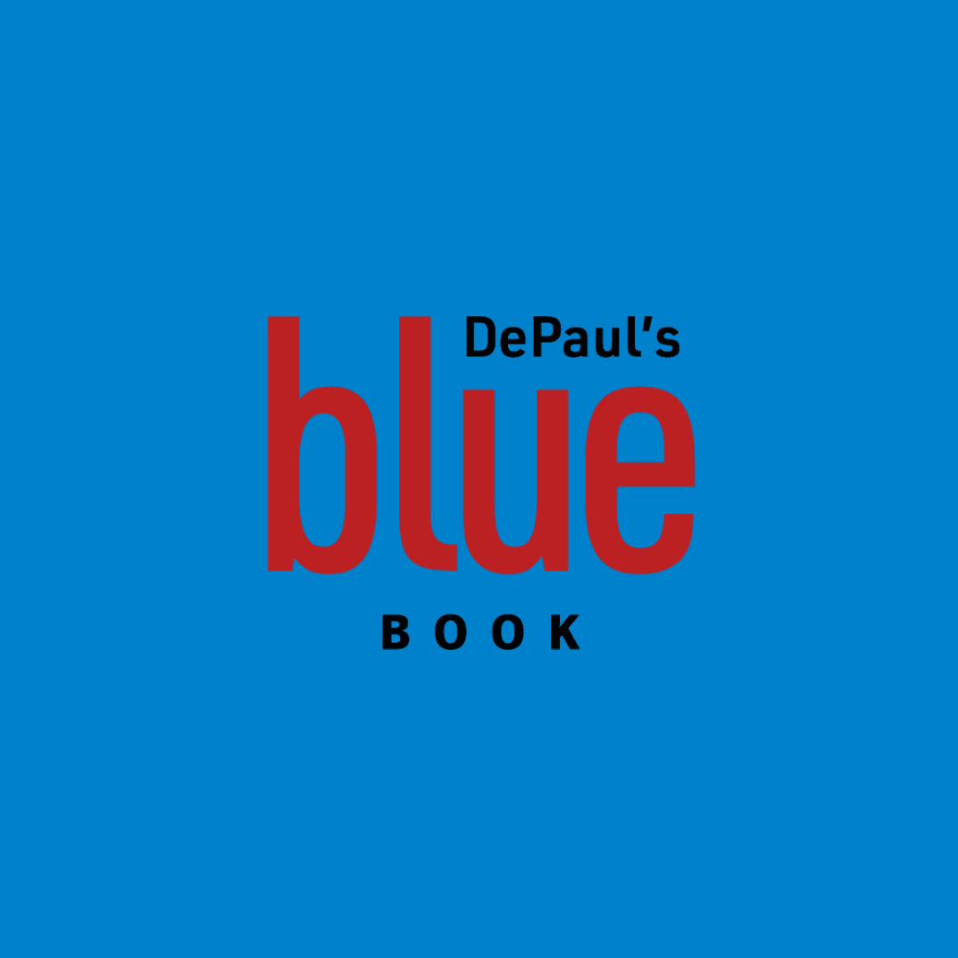 Cover of DePaul's Blue Book: Best American High School Writing