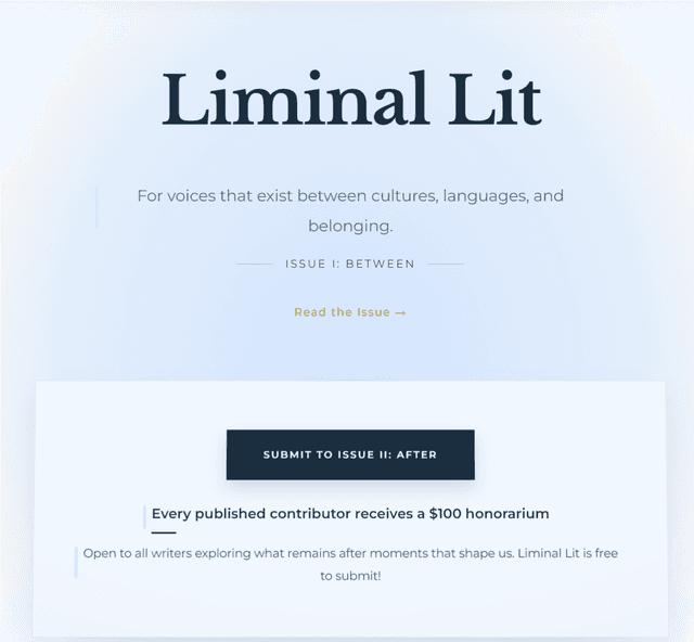 Liminal Lit latest issue