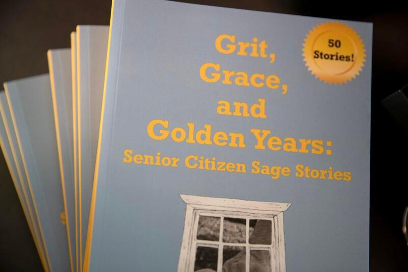 Book cover of Grit, Grace, and Gratitude: Senior Citizen Sage Stories by Eileen Porzuczek