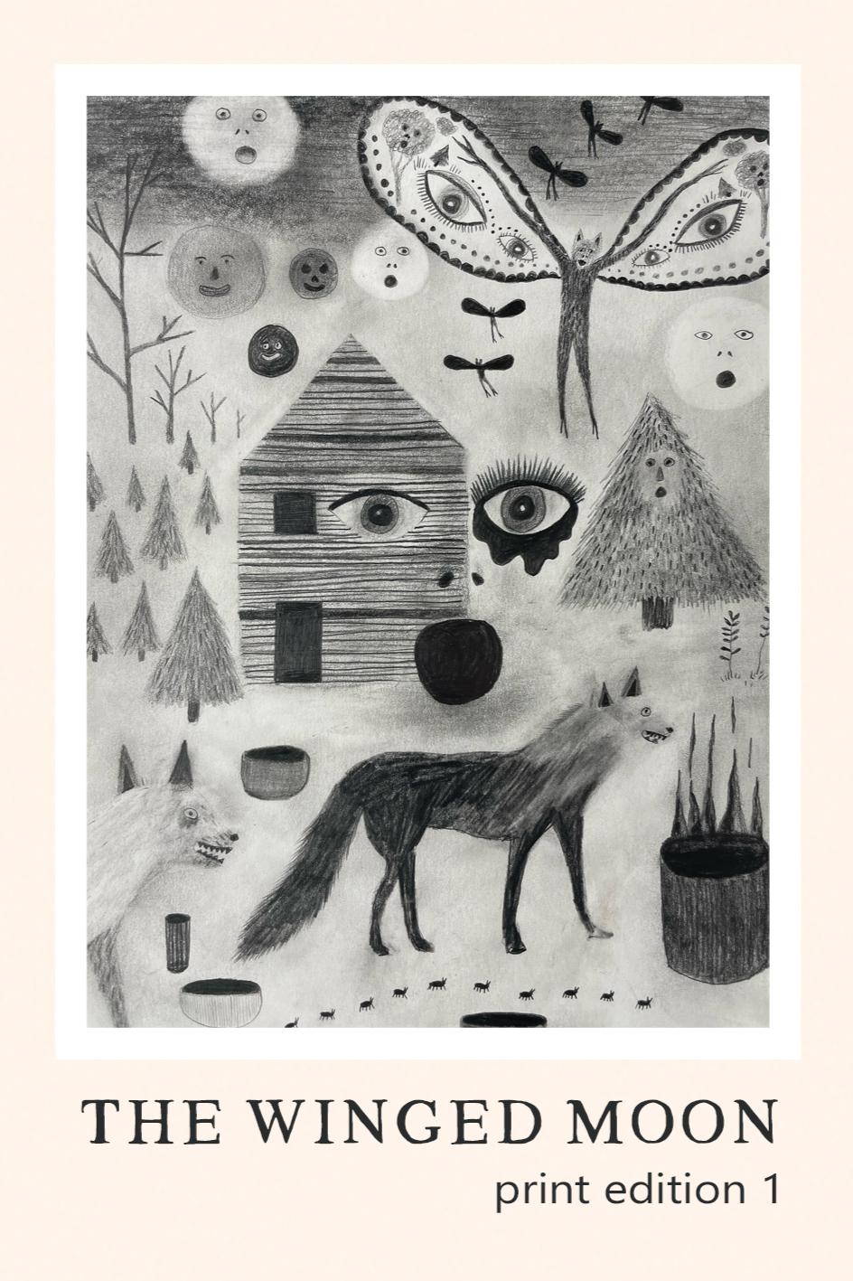 Book cover of The Winged Moon Literary Magazine by Jai Michelle Louissen