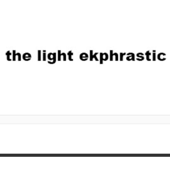 Cover of The Light Ekphrastic