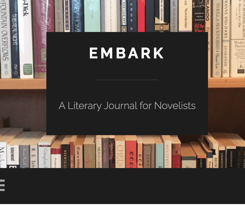 Cover of Embark: A Literary Journal for Novelists
