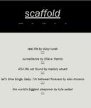 scaffold literary magazine