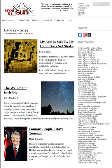 Under the Sun latest issue