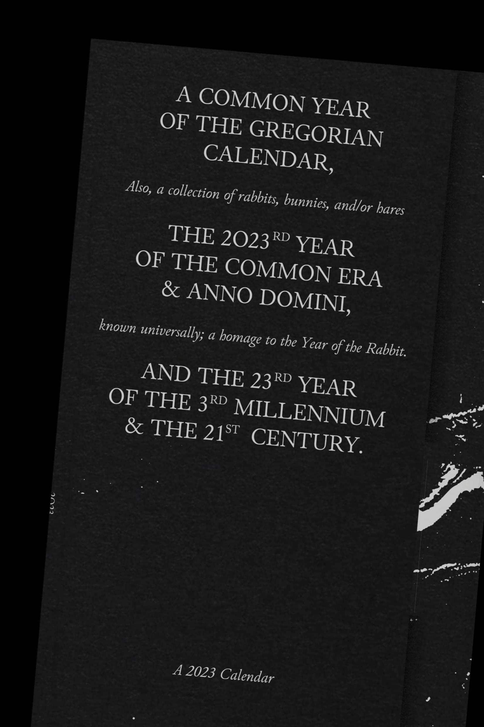 Book cover of A 2023 Calendar by sore sore's shelf