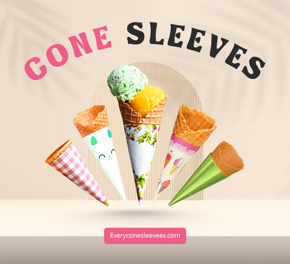 Book cover of custom cone sleeves by Every Cone Sleeves