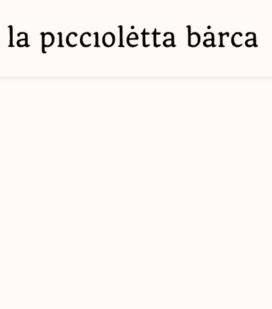 La Piccioletta Barca latest issue