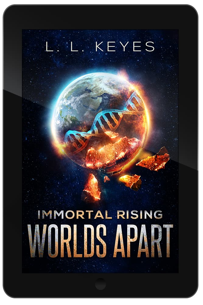 Book cover of Worlds Apart by L. L. Keyes
