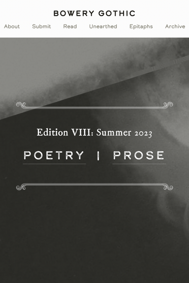 Bowery Gothic latest issue