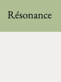 Résonance latest issue