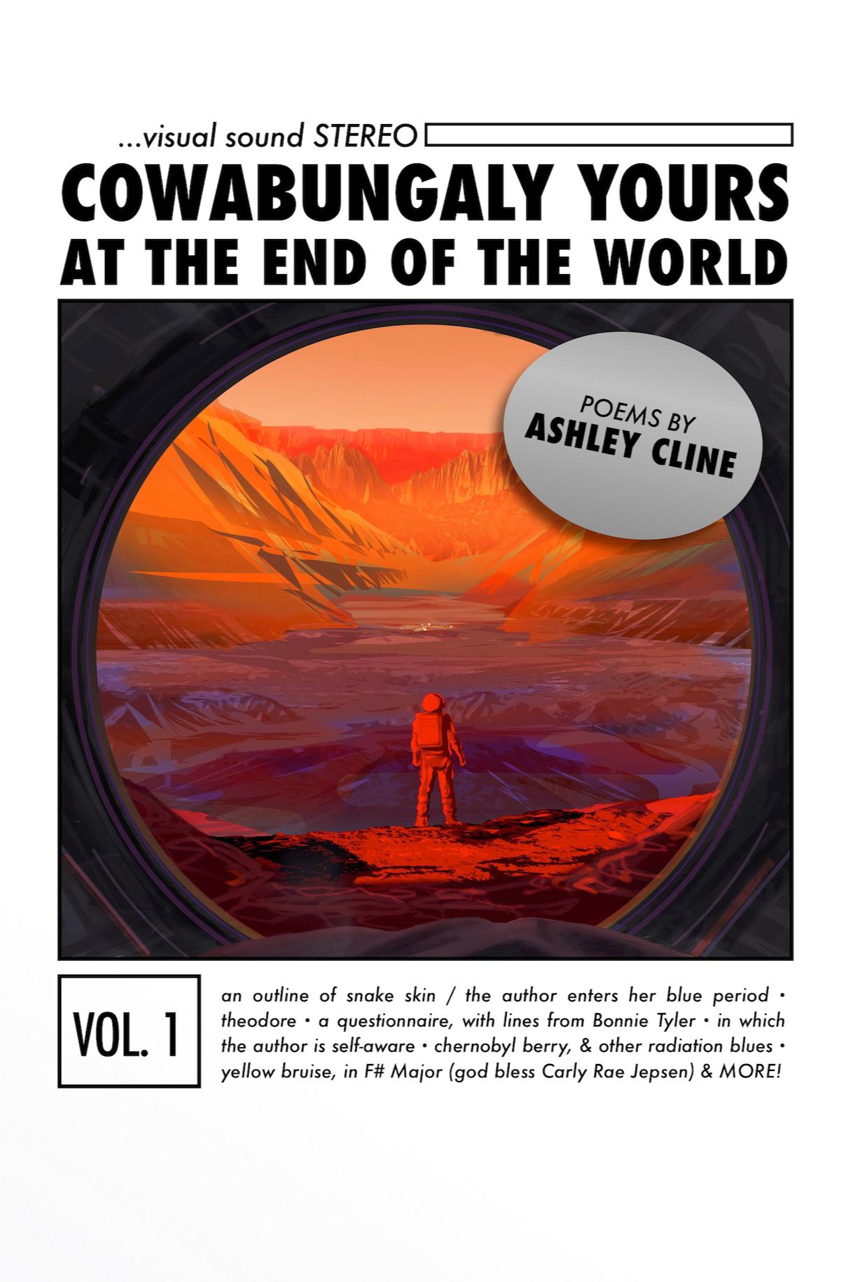 Book cover of cowabungaly yours at the end of the world by Ashley Cline