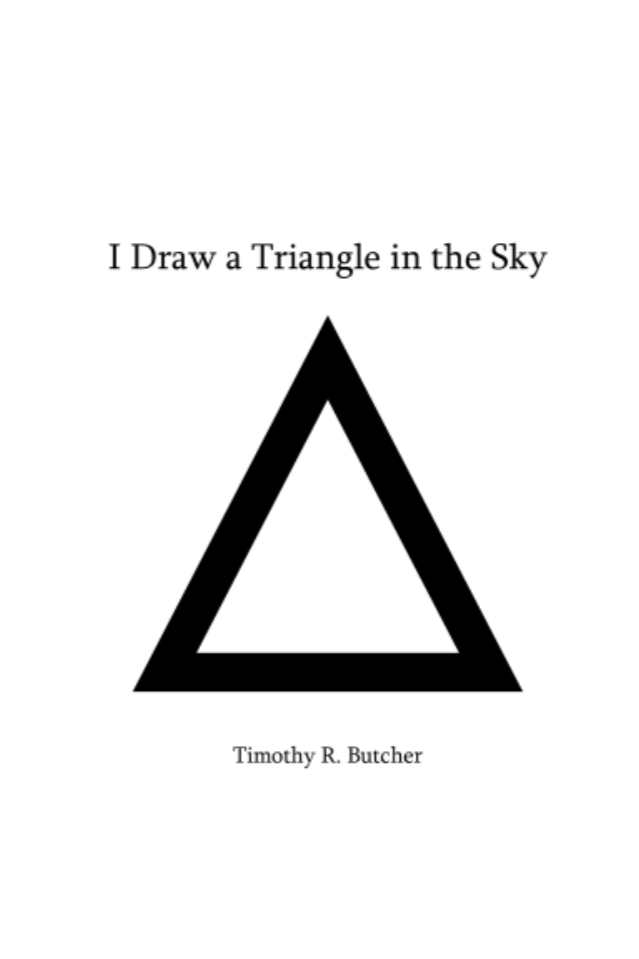 Book cover of I Draw a Triangle in the Sky by Timothy R. Butcher