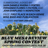 Blue Mesa Review Spring Contest logo