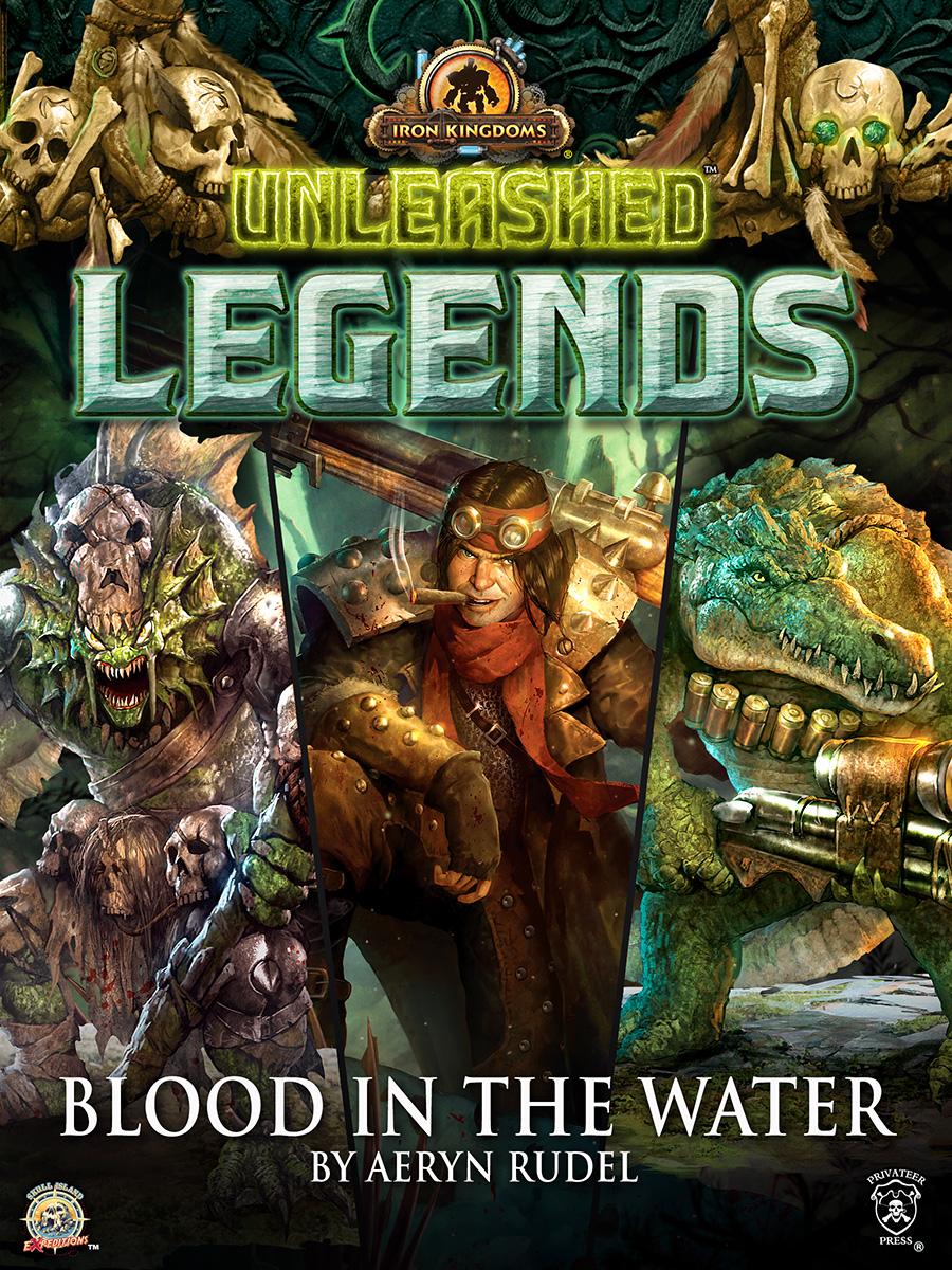 Book cover of Unleashed Legends: Blood in the Water by Aeryn Rudel