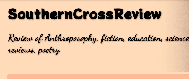Southern Cross Review latest issue