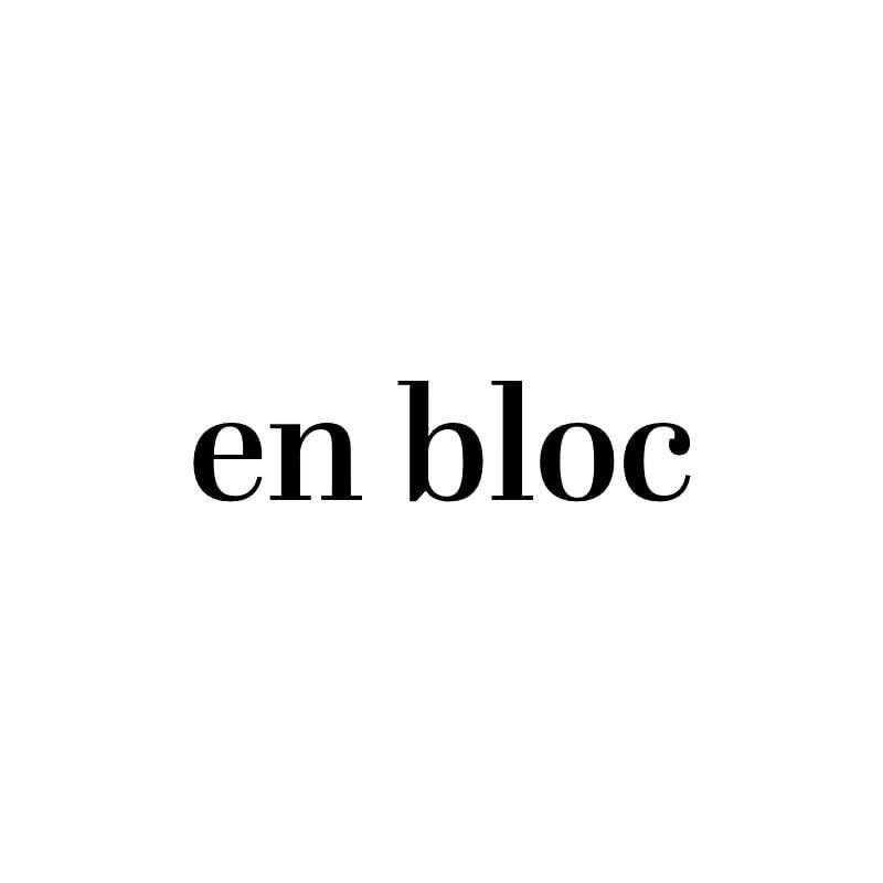 Logo of en bloc literary magazine