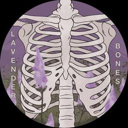 Logo of lavender bones literary magazine