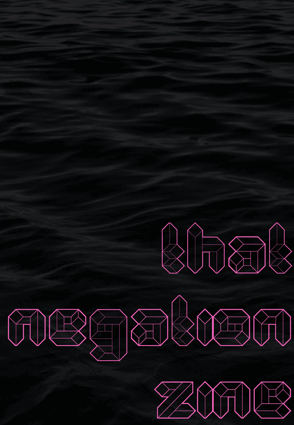 Book cover of that negation zine by mk zariel