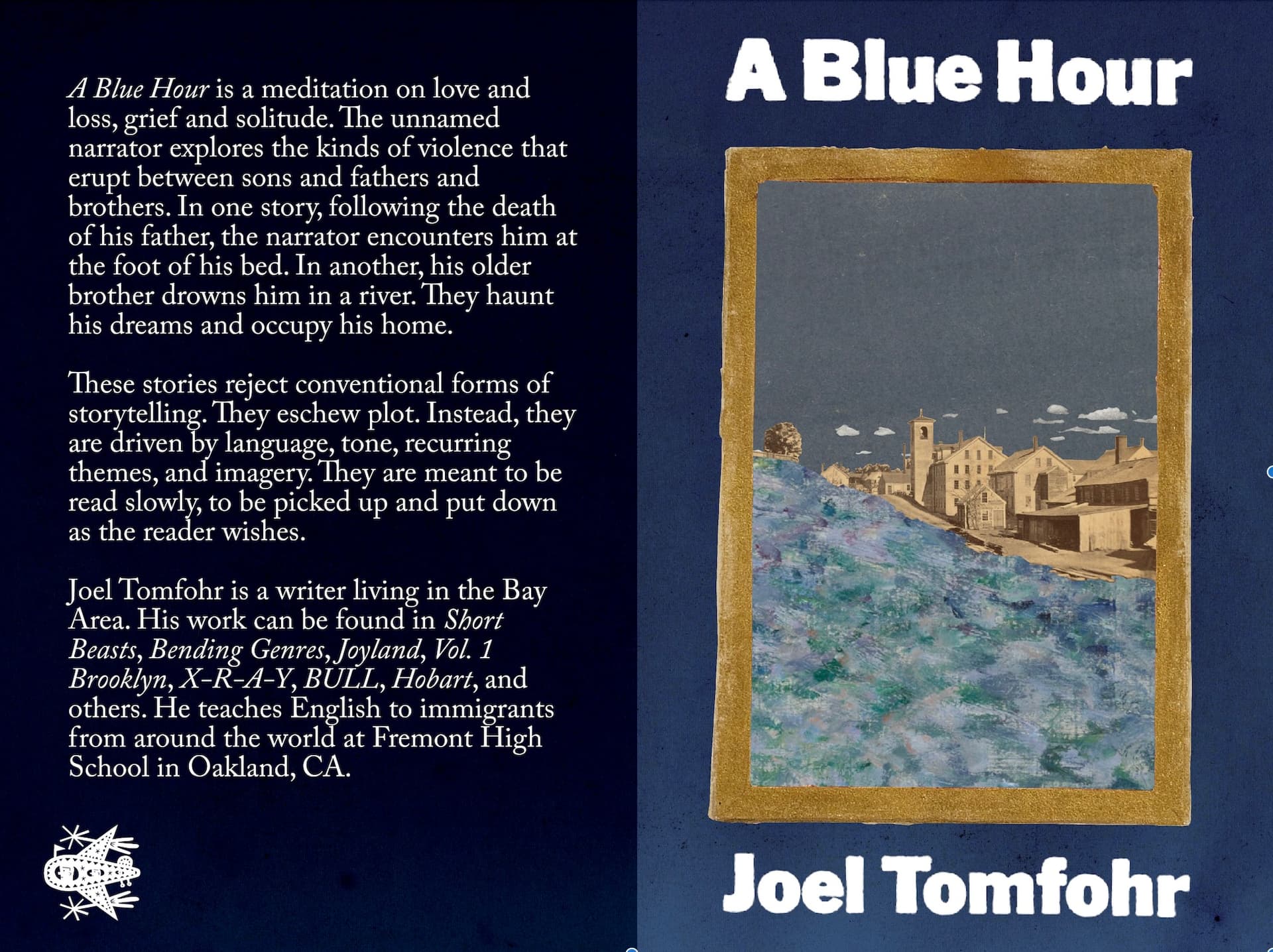 Book cover of A Blue Hour by Joel Tomfohr