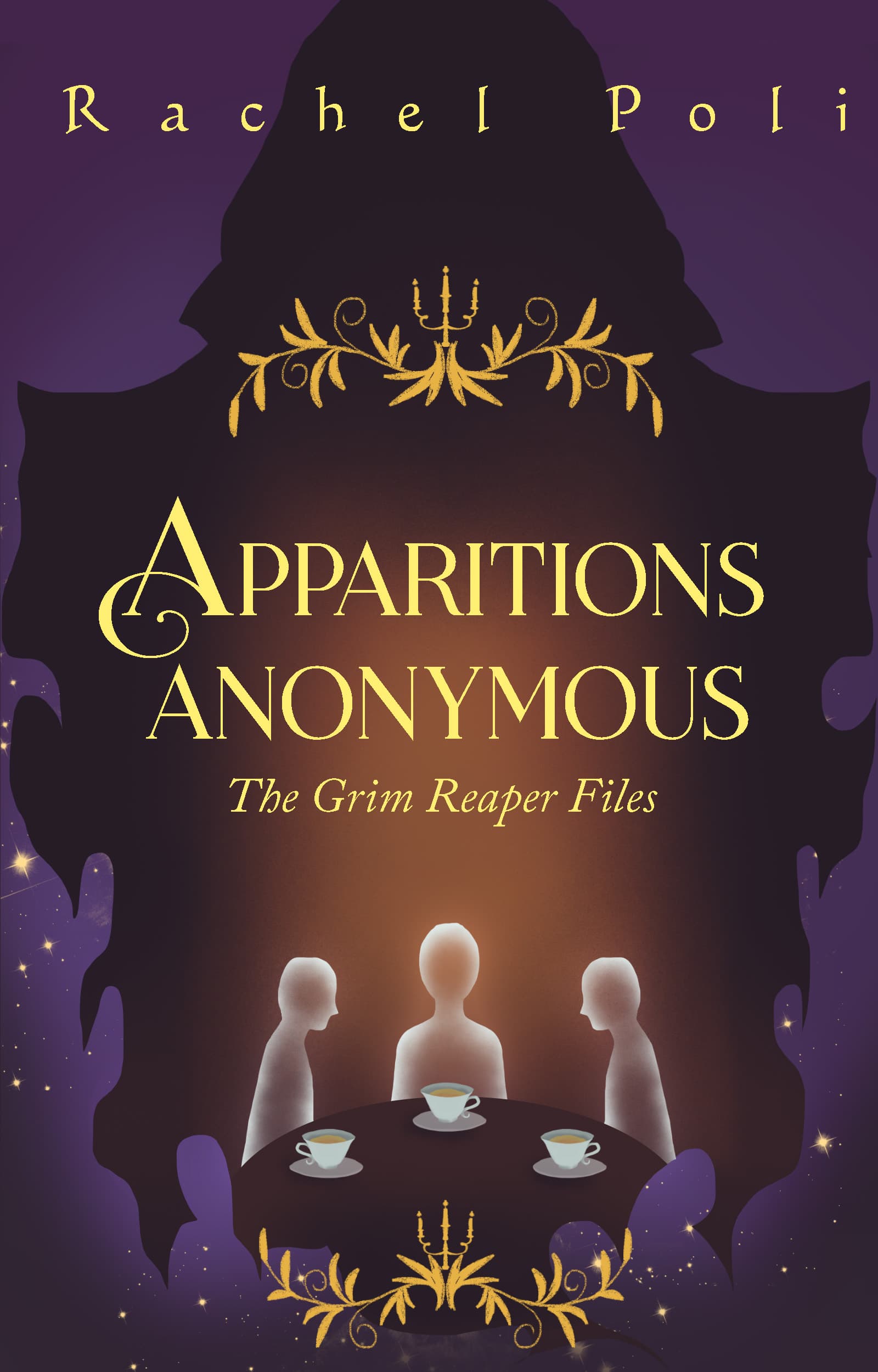 Book cover of Apparitions Anonymous (The Grim Reaper Files, book 1) by Rachel Poli