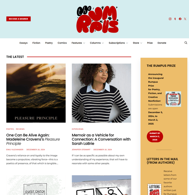 The Rumpus latest issue