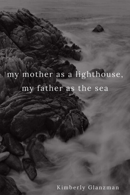 Book cover of my mother as a lighthouse, my father as the sea by Kimberly Glanzman