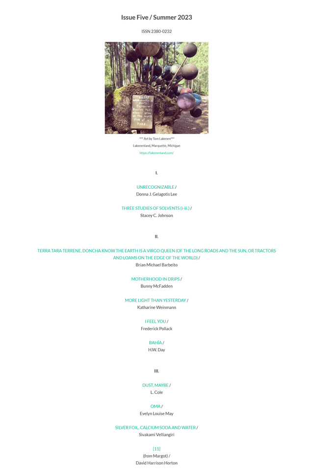 Vilas Avenue latest issue